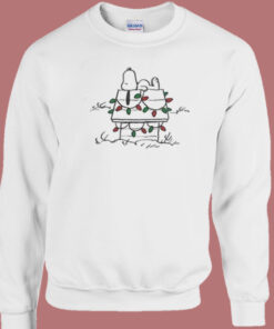 Snoopy Doghouse Christmas Light Sweatshirt 1