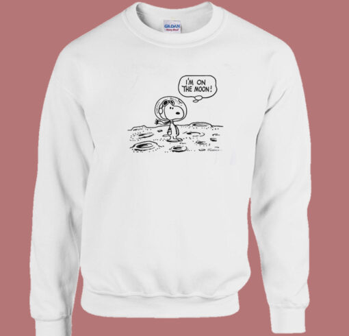 Snoopy Im On The Moon Sweatshirt