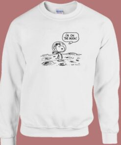 Snoopy Im On The Moon Sweatshirt 1 Snoopy Im On The Moon Sweatshirt 2