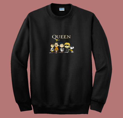 Snoopy Joe Cool With The Queen Band 80s Sweatshirt