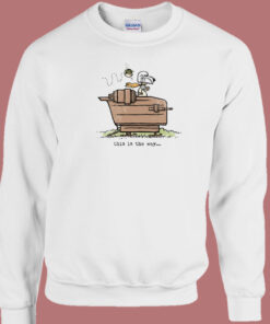 Snoopy Mando Funny 80s Sweatshirt 1