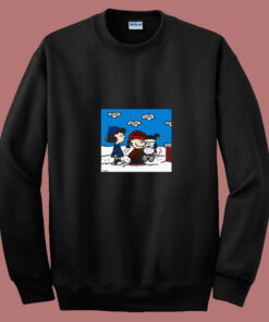 Snoopy Peanuts Santa Claus Christmas Cartoon 80s Sweatshirt Snoopy Peanuts Santa Claus Christmas Cartoon 80s Sweatshirt
