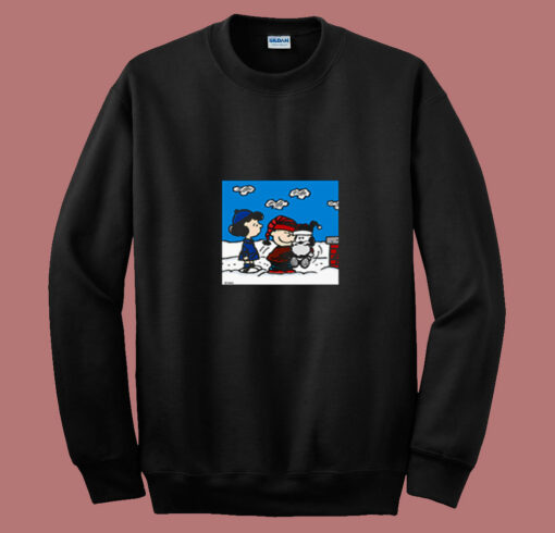 Snoopy Peanuts  Santa Claus Christmas Cartoon 80s Sweatshirt