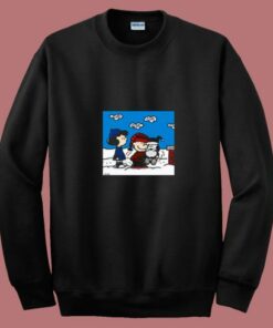 Snoopy Peanuts  Santa Claus Christmas Cartoon 80s Sweatshirt