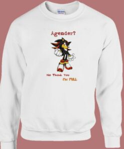 Sonic Shadow Agender No Thank You Sweatshirt