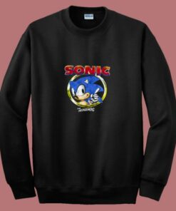 Sonic The Hedgehog Pointing Finger 80s Sweatshirt
