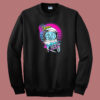 Space Kitty Astronaut 80s Sweatshirt