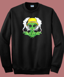 Space Lover Weed Cannabis Funny 80s Sweatshirt