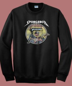 Spongebob Metal Aesthetic  80s Sweatshirt