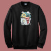 Spooky Night Pizza Funny 80s Sweatshirt