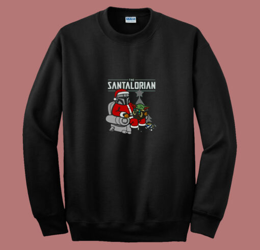 Star Christmas Baby Yoda Mandalorian 80s Sweatshirt