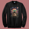 Starry Night Baby Yoda 80s Sweatshirt