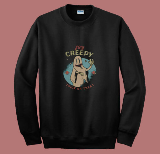 Stay Creepy Halloween 80s Sweatshirt