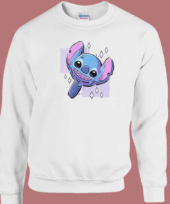 Stitch Cream Funny Sweatshirt On Sale 1