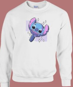 Stitch Cream Funny Sweatshirt On Sale 2