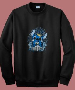 Stitch King Game Of Thrones Parody 80s Sweatshirt
