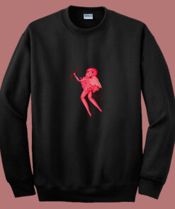 Stupid Cupid Black 80s Sweatshirt Stupid Cupid Black 80s Sweatshirt