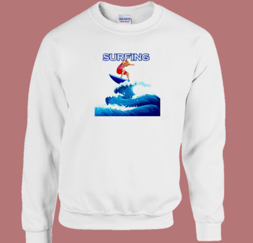 Summer Surfing 80s Sweatshirt