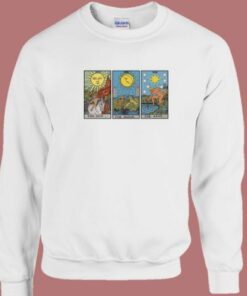 Sun Moon Star Tarot 80s Sweatshirt 2