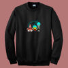 Super Saiyan Spongebob Patrick Funny 80s Sweatshirt