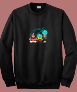 Super Saiyan Spongebob Patrick Funny 80s Sweatshirt 1