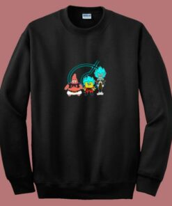 Super Saiyan Spongebob Patrick Funny 80s Sweatshirt 1 Super Saiyan Spongebob Patrick Funny 80s Sweatshirt 2