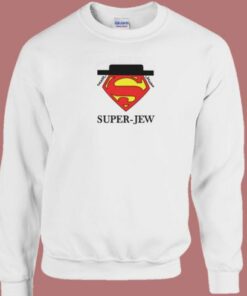 Superman Super Jew Funny Sweatshirt On Sale 1 Superman Super Jew Funny Sweatshirt On Sale 2