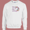 Talk To The Horn With Magical 80s Sweatshirt