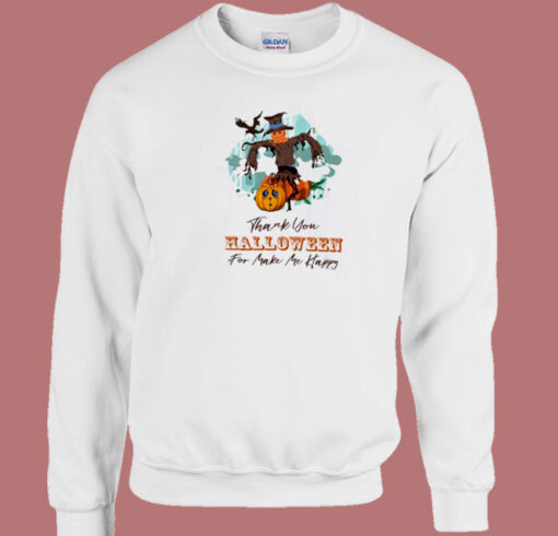 Thank You Halloween 80s Sweatshirt