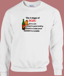 The 4 Stages Of Soju Hooded Sweatshirt