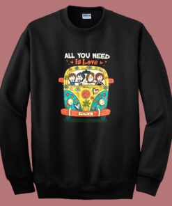 The Beatles Hippie All You Need Is Love Sweatshirt The Beatles Hippie All You Need Is Love Sweatshirt