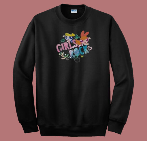 The Girls Rock Powerpuff Girls 80s Sweatshirt