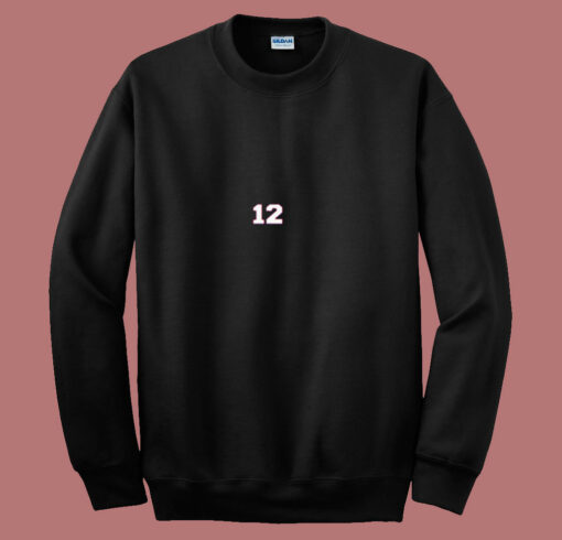 The Goat #12 New England Fan Football Qb 80s Sweatshirt