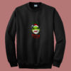 The Grinch Face Mask Christmas Funny 80s Sweatshirt