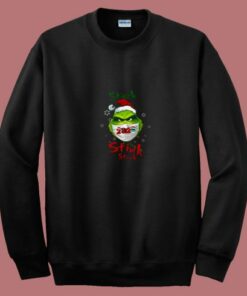 The Grinch Face Mask Christmas Funny 80s Sweatshirt