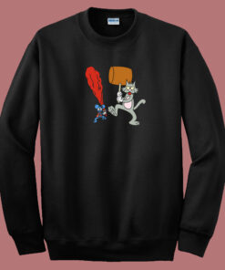The Itchy And Scratchy Show 80s Sweatshirt The Itchy And Scratchy Show 80s Sweatshirt