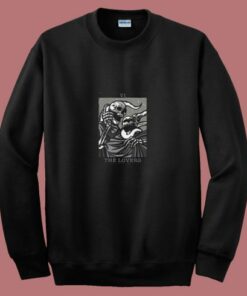 The Lovers Tarot Card 80s Sweatshirt