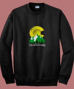 The Mountains Colorado State Flag 80s Sweatshirt The Mountains Colorado State Flag 80s Sweatshirt