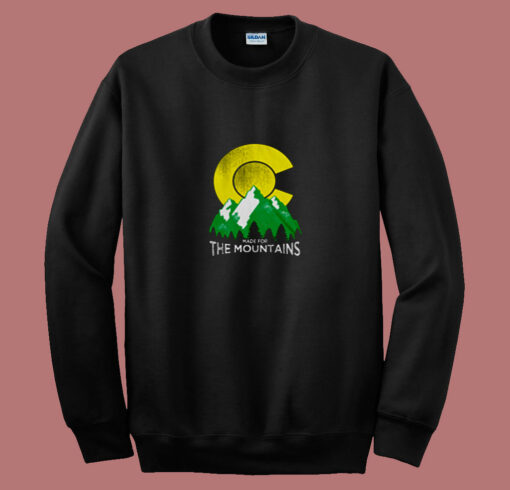 The Mountains Colorado State Flag 80s Sweatshirt