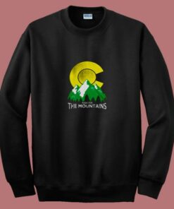 The Mountains Colorado State Flag 80s Sweatshirt The Mountains Colorado State Flag 80s Sweatshirt