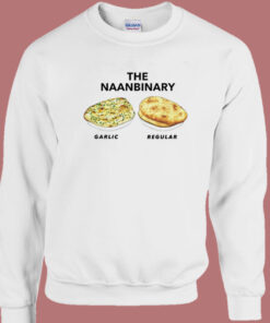The Naanbinary Garlic Regular Funny Sweatshirt 1