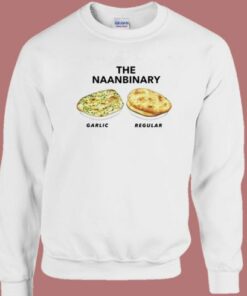 The Naanbinary Garlic Regular Funny Sweatshirt 2