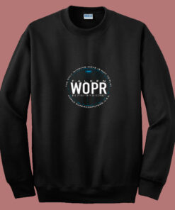 The Only Winning Move Is Not To Play Falken 80s Sweatshirt The Only Winning Move Is Not To Play Falken 80s Sweatshirt