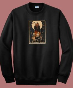 The Season To Be Creepy 80s Sweatshirt The Season To Be Creepy 80s Sweatshirt