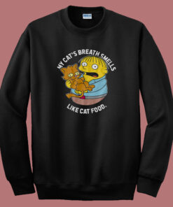 The Simpsons Ralph And Cat 80s Sweatshirt 1