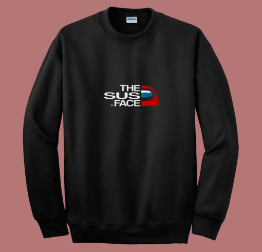 The Sus Face Impostor Among Us 80s Sweatshirt