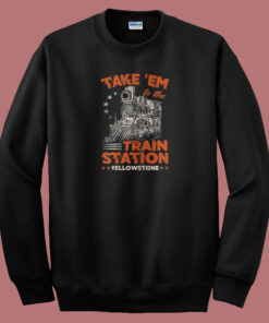 The Train Station Yellowstone 80s Sweatshirt The Train Station Yellowstone 80s Sweatshirt