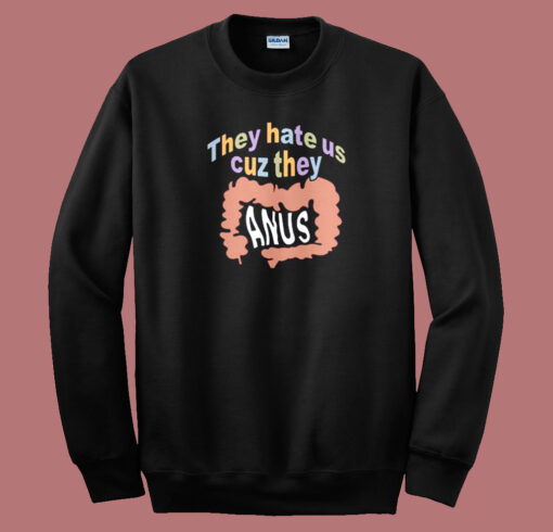 They Hate Us Cuz They Anus Sweatshirt