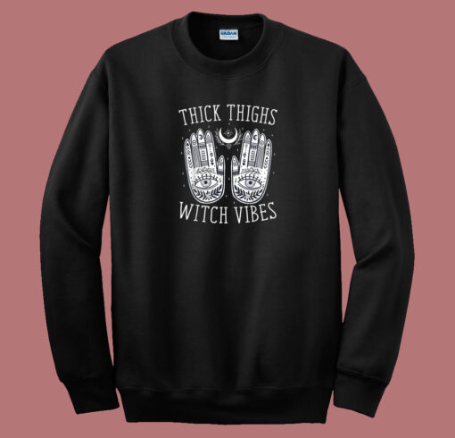 Thick Thighs Witch 80s Sweatshirt