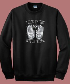 Thick Thighs Witch 80s Sweatshirt